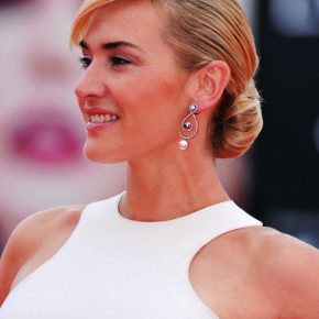 Kate Winslet Romantic Low Bun Wedding Updo