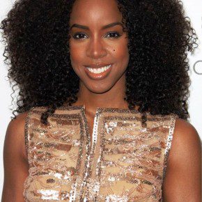 Kelly Rowland Long Curly Black Hairstyles