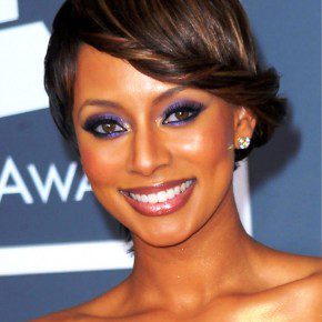 Keri Hilson Stylish French Twist Updo Hairstyle