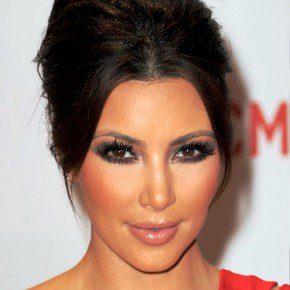 Kim Kardashian Formal French Twist Updo Hairstyle