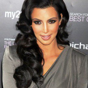 Kim Kardashian Long Black Hairstyle For Summer