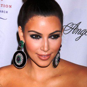 Kim Kardashian Sleek Bun Updo