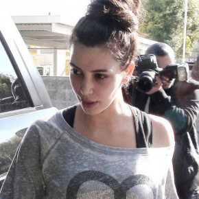 Kim Kardashian Top Knot Hairstyle For Long Hair