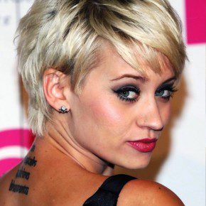 Kimberly Wyatt Short Silver Pixie Hairstyles