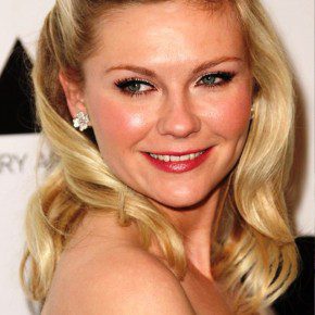 Kirsten Dunst Sleek Half Up Half Down Wedding Hair