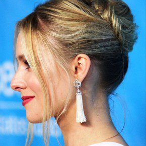 Kristen Bell Elegant Bobby Pinned Updo