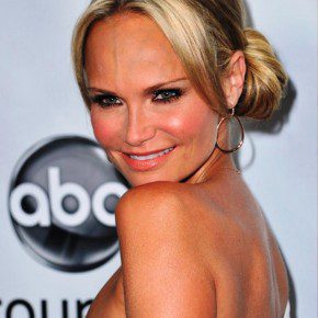 Kristin Chenoweth Casual Low Bun Updo Hairstyle