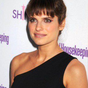 Lake Bell Messy Bun Updo Hairstyle