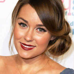 Lauren Conrad Elegant Loose Low Bun Updo