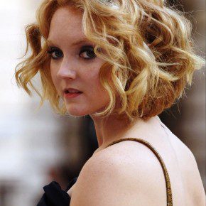 Lily Cole Romantic Short Wavy Hairstyle