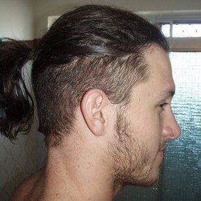 Long Hair On Top Shaved On Sides Men