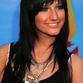 Long Black Hairstyles with Bangs