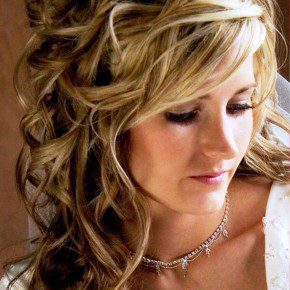 Long Wavy Curly Hairstyle For Wedding