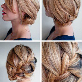 Loose French Braid With Sideway Twist