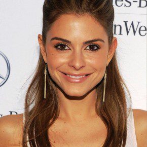 Maria Menounos Half Up Half Down Hairstyle For Long Straight Hair