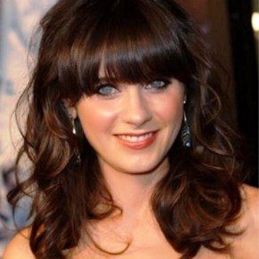 Medium Wavy Hairstyle With Bangs