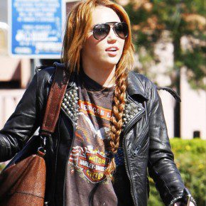 Miley Cyrus Casual Side Braid