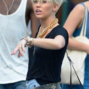 Miley Cyrus Short Hairstyles 2013