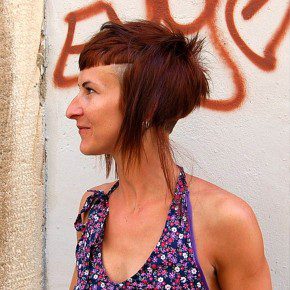 Modern Short Long Hairstyle With Blunt Bangs