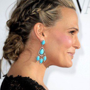 Molly Sims Braided Updo For Mature Women