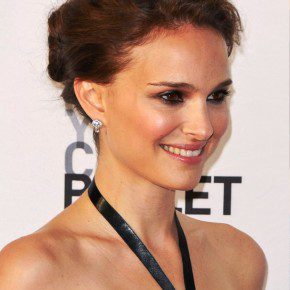 Natalie Portman Casual Updo For Prom