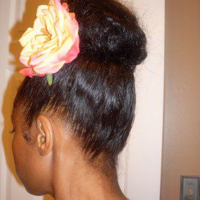 Natural Hairstyles Using Banana Clips