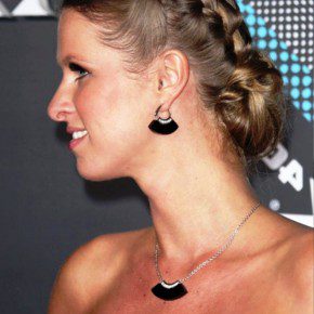 Nicky Hilton Braided Bun Updo