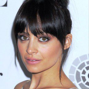 Nicole Richie Brunette Knot Updo Hairstyle