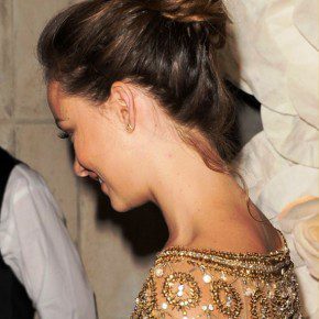 Olivia Wilde Top Knot Updo