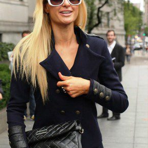 Paris Hilton Long Sleek Hairstyles 2012