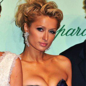 Paris Hilton Messy Twisted Updo