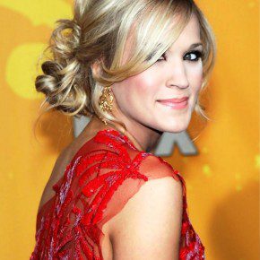 Perfect Loose Low Bun Updo From Carrie Underwood