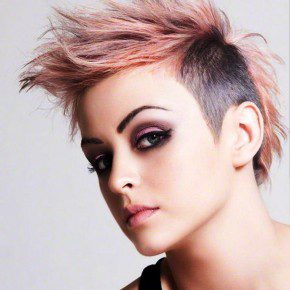 Pink Short Mohawk Funky Hairstyles