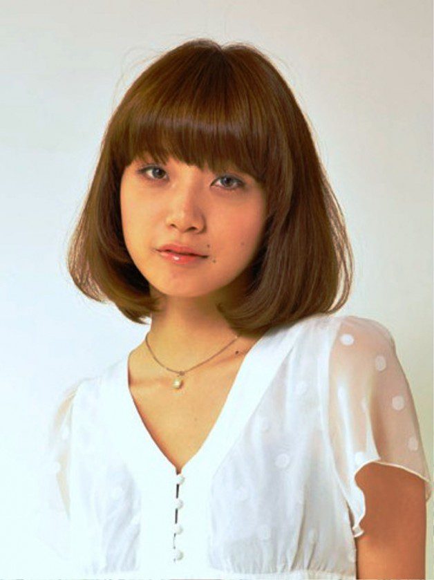 Short Japanese Hairstyle With Blunt Bangs Hairstyles Ideas Short Japanese Hairstyle With Blunt