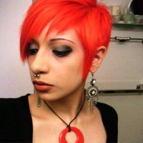 Red Short Scene Hairstyles