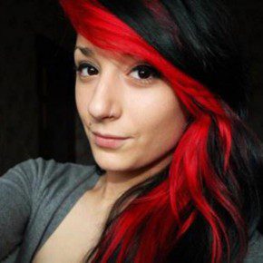 Red and Black Hairstyles 2013