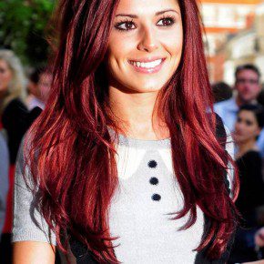 Red and Black Hairstyles for Long Hair_2