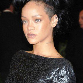 Rihanna Black Updo