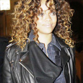 Rihanna Curly Hair Styles