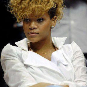 Rihanna Curly Hairstyle