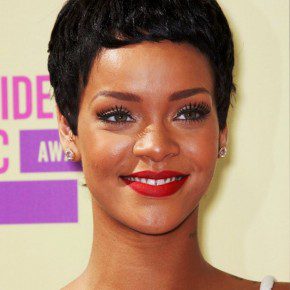 Rihanna Latest Short Black Boy Cut