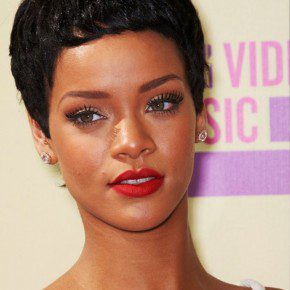 Rihanna Latest Short Curly Hairstyle