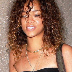 Rihanna Long Girly Natural Hairstyle