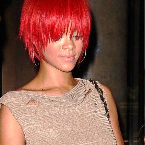 Rihanna Short Red Hairstyles