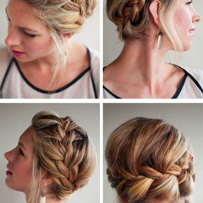 Romantic French Crown Braid For Wedding