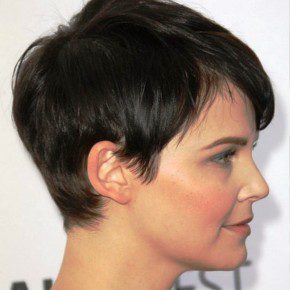 Round Faces With Black Short Hairstyles