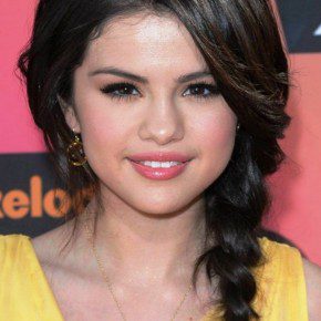 Selena Gomez Fishtail French Braid Hair