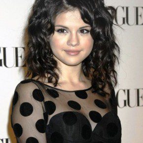 Selena Gomez Short Curly Bob Hairstyle