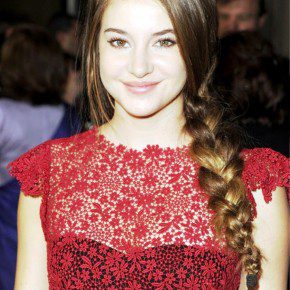 Shailene Woodley Long Braided Hairstyle 2013