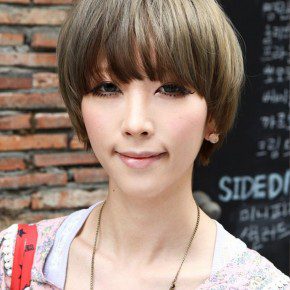 Short Asian Mushroom Hairstyle For Summer